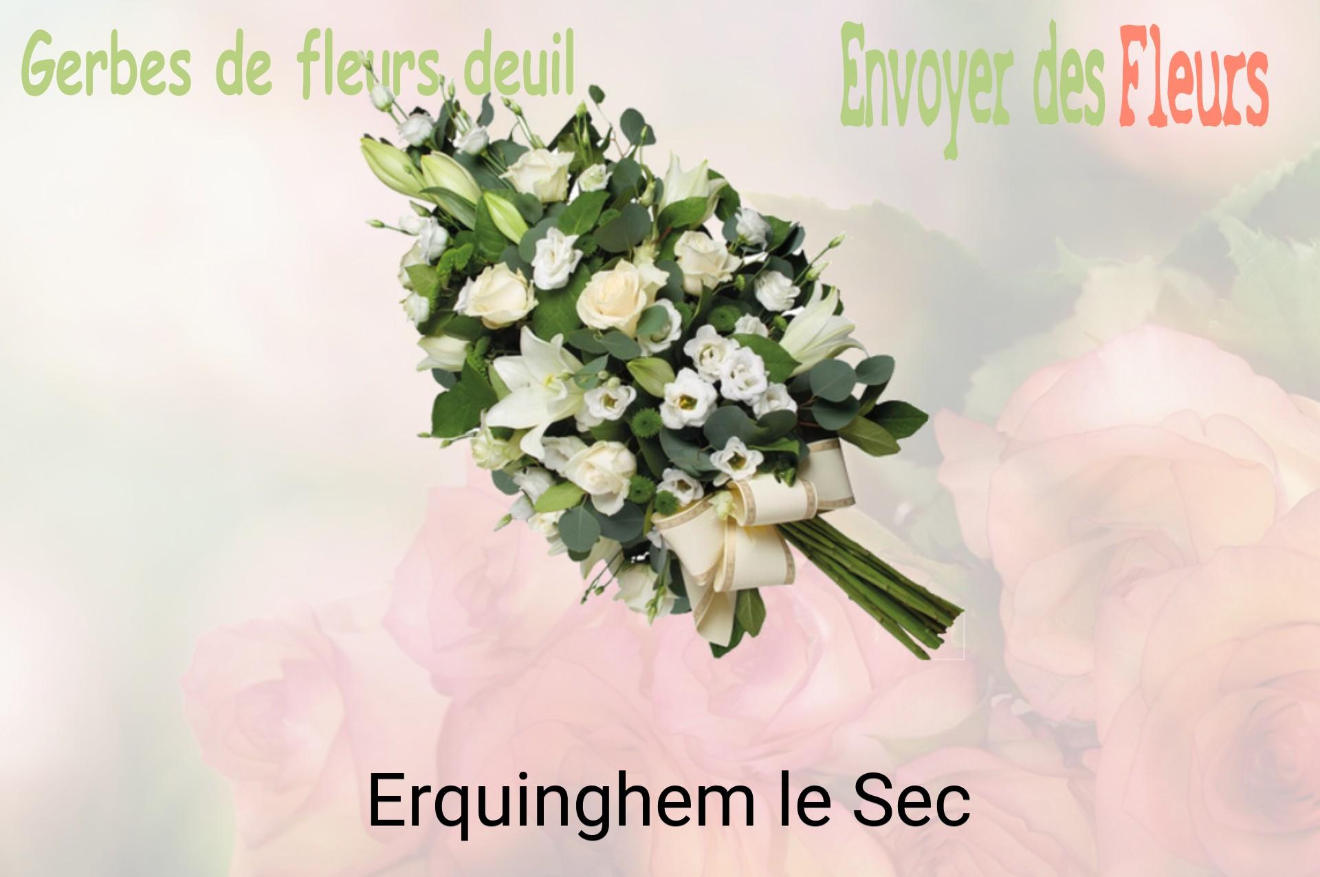 Gerbe de fleurs de deuil livrée à Erquinghem-le-Sec